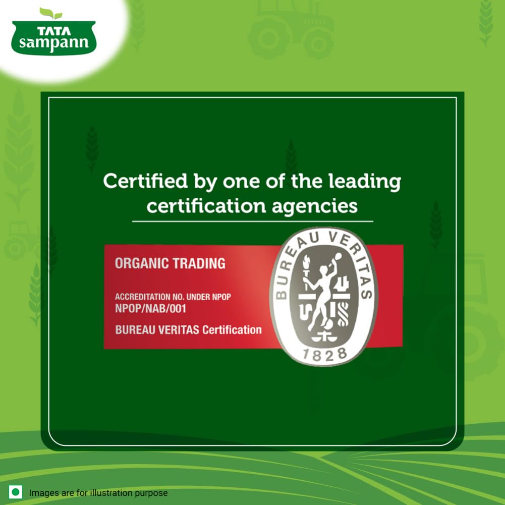 Tata Sampann Organic Unpolished Chana Dal 1kg High Protein Fibre-Rich Pulses For Healthy Meals And Delicious Everyday Cooking