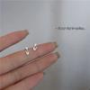 New Minimalism Earring 925 Silver Needle Allergic Protection Mini Small Heart Stud Earrings for Women Girls Jewellery