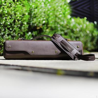 Etui na flet, stylowy, lekki organizer, skóra syntetyczna, ochrona fletu