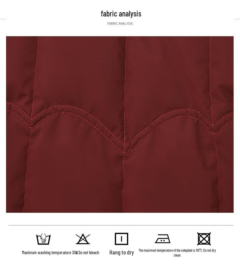 Women's 2024 Winter Hooded Short Down Jacket - Petite, Thickened, Warm White Duck Down Coat for Middle-Aged Mothers