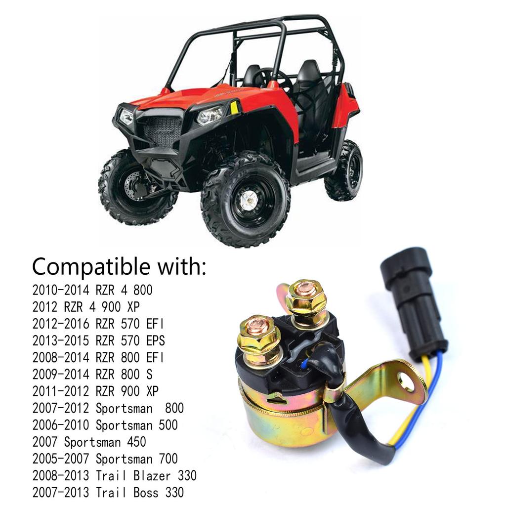 Starter Solenoid Relay Compatible With Polaris Ranger RZR Sportsman Hawkeye Trailboss 330 325 400 450 500 570 700 800 900 1000 2006-2016 Replace