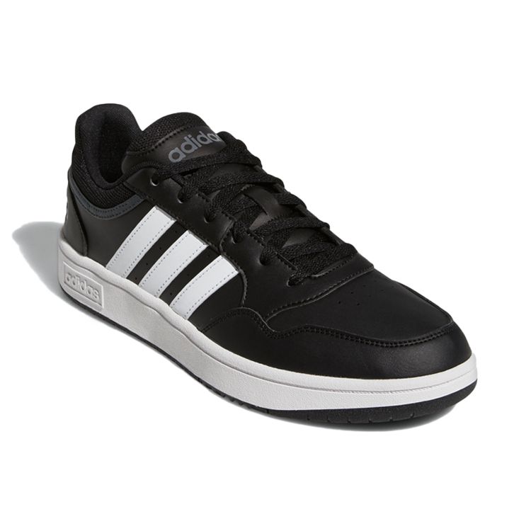 Adidas Hoops 3.0 Low Core Black Grey Men Sneakers Cloud-White Grey-Six GY5432