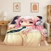 Cute Girl Super Sonico Cartoon Soft Flannel Throw Blanket,Cozy Blanket for Bed,Couch,Sofa,Bedroom,Living Room,Travel,Picnic Kid