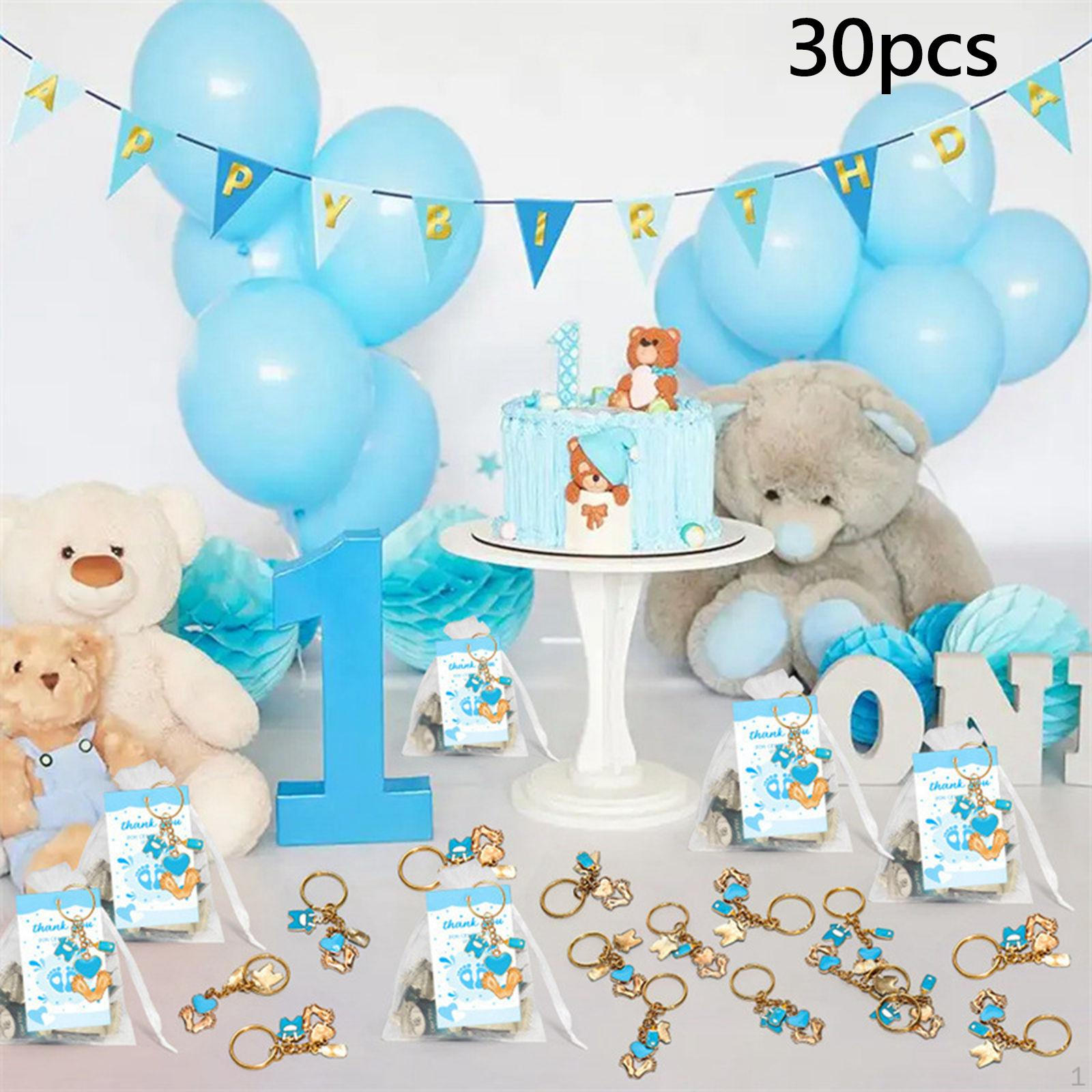 

Подарок для гостей на празднование рождения ребенка Брелок в виде отпечатка ноги Портативный брелок для ключей с биркой «Спасибо» синий