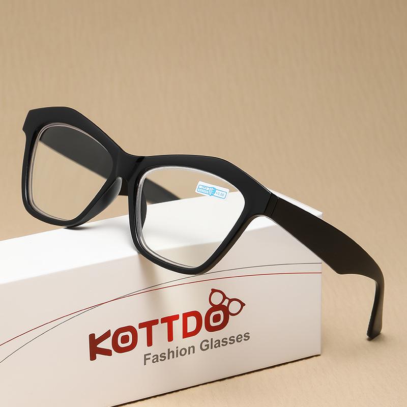 

Full-Frame Presbyopic Glasses Fashion Cat Eye Frames Care Of Eyes Reading Eyewear Blue Light Blocking Glasses For Men Women 3.5