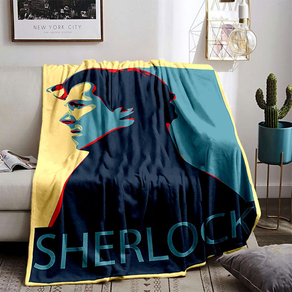 Sherlock Pop Art Blanket for All Seasons Blanket Lunch Break Throw Gift