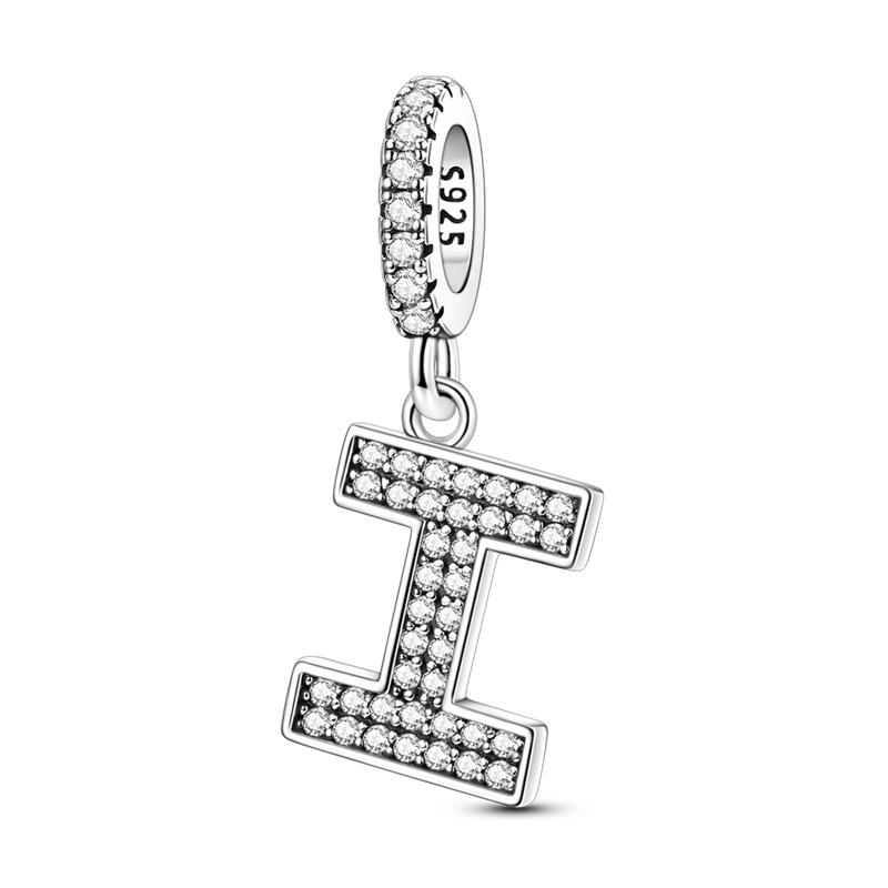 Neuer Kupferperlen-Anhänger 26 Buchstaben A-Z DIY-Name Geeignet für Original-Armband Schmuckherstellung für Damen