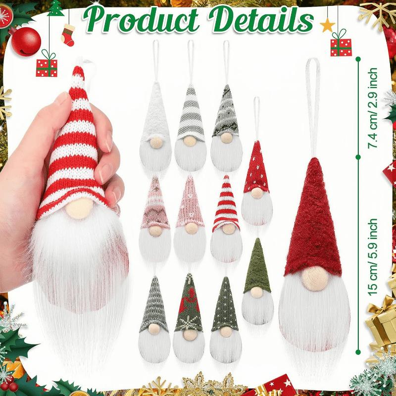 3pcs Festive Christmas Gnome Table Centerpieces - Perfect for Holiday Parties and Home Decor, Gnome Christmas Decorations