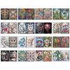 2pcs Partial DIY 50 Pages A5 Diamond Art Diary Book Kits Wireless Strip 5D Crystal Art Painting Sketchbook for Adults Beginner