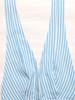 2026 Spring/Summer Striped Sleeveless V-Neck Backless Tie-Up Jumpsuit - TikTok Trend