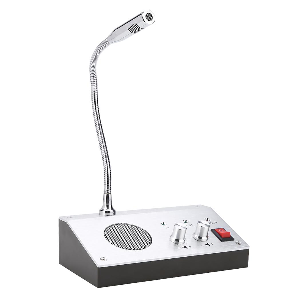 Διπλής κατεύθυνσης φωνητικό μικρόφωνο ενδοεπικοινωνίας με παράθυρο για εταιρεία ασφαλείας