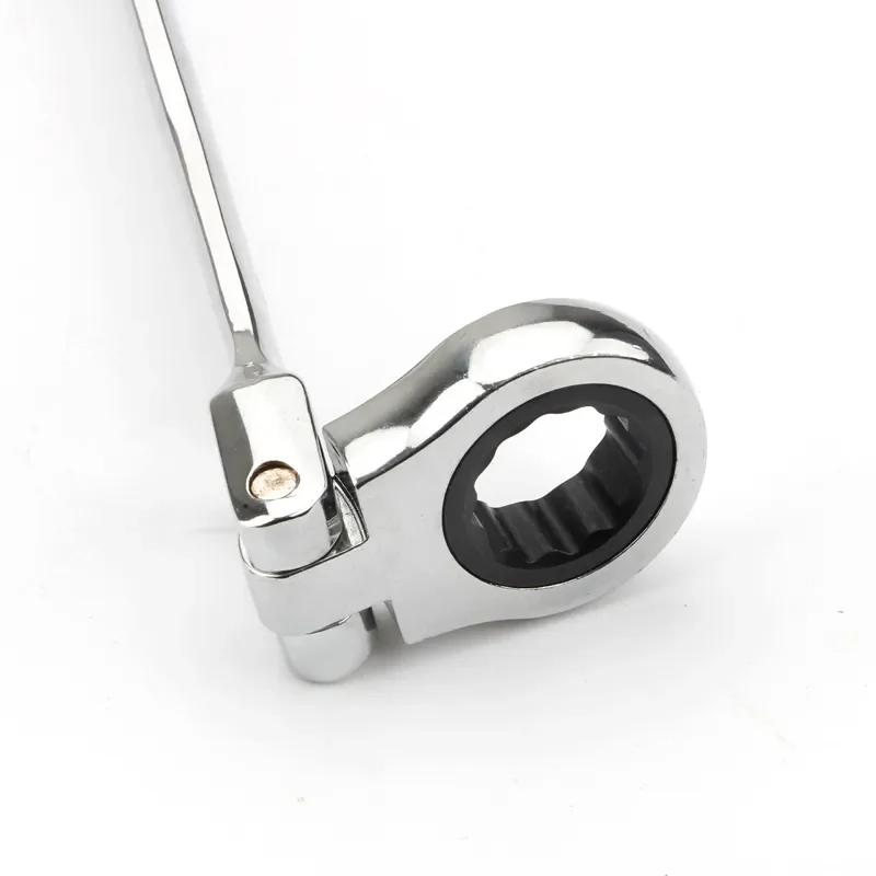 Combination Ratchet Wrench , with Flexible Head, Dual-purpose Ratchet Tool, Ratchet Combination Set 180 Degrees Flexible Open