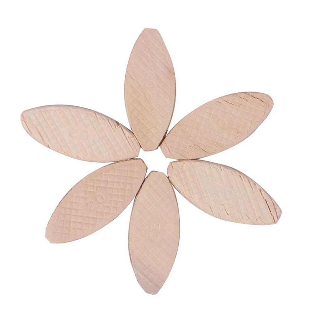300-100pcs Tenon Pieces Wood Board Docking ToolCarpentry DIY Tenon Biscuit No. 0#/10#/20#  for Wood Joining Woodworking Crafting