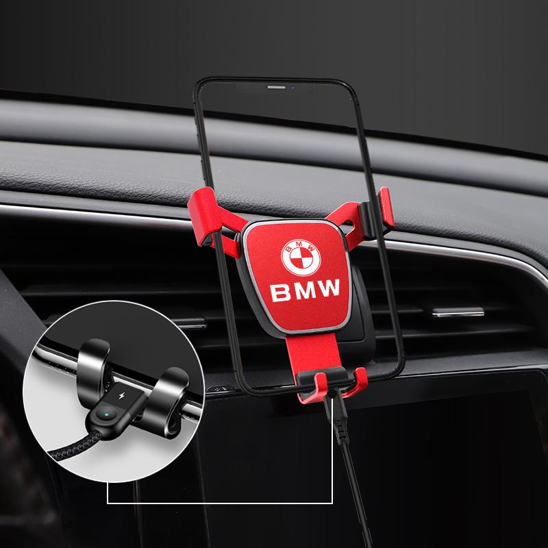 Gravity Car Phone Holder Air Vent Clip Cell Phone Stand Support For BMW 50th Anniversary 3 5 7 Series F30 X3 F10 E90 F20 E46 E60 LT9