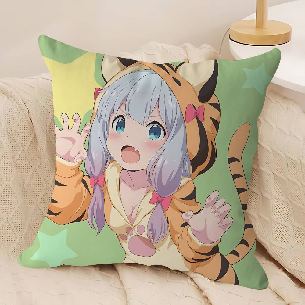 

Аниме I-Izumi S-Sagiri Декоративная Эстетика Комнаты Наволочка Домашний Декор Спальня Диван Кровать Подушка Чехол 45x45 12x12Inch