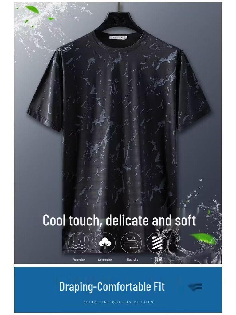 2023 Hong Kong-Style Korean Boys' Sports Suit: Loose T-Shirt & Simple Five-Point Shorts