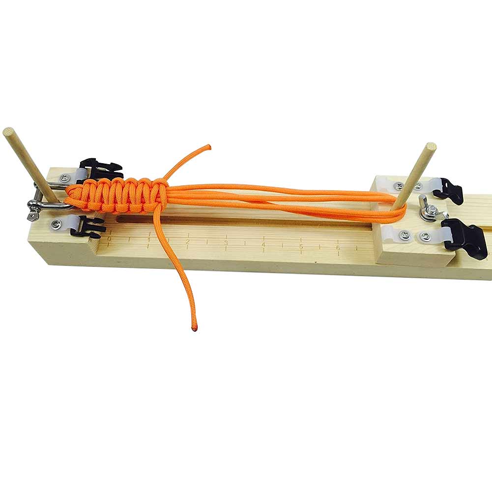 Paracord Bracelet Jig Wristband Maker Wood DIY Knitting Wristband Knitting Tool Braided Parachute Cord Weaving Tools