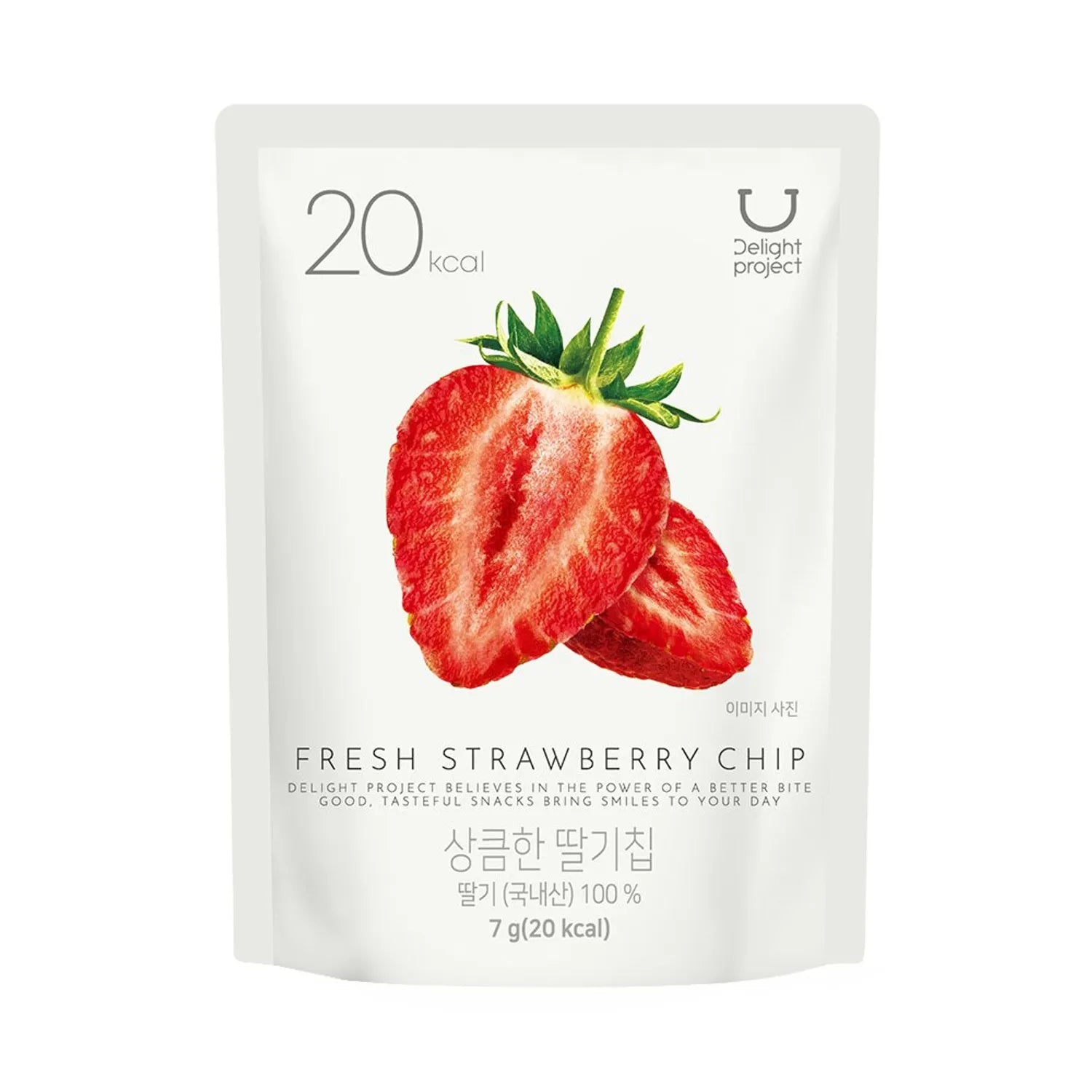 DELIGHT PROJECT Чипсы из свежей клубники 7 г/4 пакетика Strawberry Chip 7g/4bag