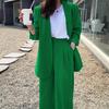 Korean Style 2025 Loose Casual Padded Shoulder Suit Jacket - Multiple Colors
