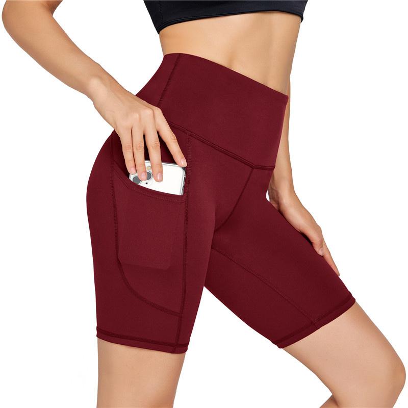 Buy Women Skinny High Waist Yoga Shorts 