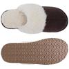 Fashion Crestar Fuzzy House Slippers for Women Fashion Faux Fur Collar Suede Slippers Women Men Fluffy Memory Foam Comfortable Slippers