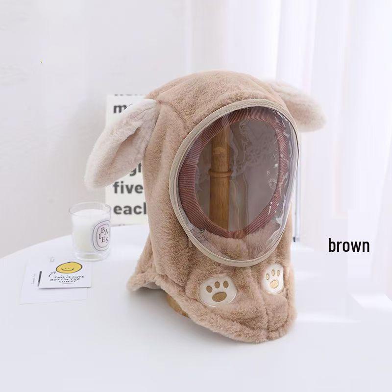 Kids' Windproof Winter Hat with Ear Protection & Removable Face Mask: Warm, Thick, Pullover Design for Boys and Girls