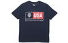 T Shirts Men's Dark Blue Crew Neck Moderate Straight Fit 768826-451