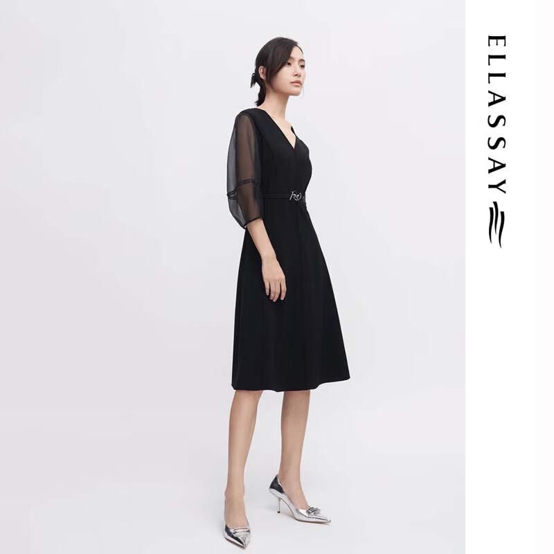 ELLASSAY Women's Spring/Summer Business Commuter Belted Dress