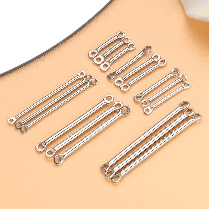

Stainless Steel Double Hole Rod for DIY Jewelry: Earrings, Pendants, Necklaces & Tassels 1*15mm