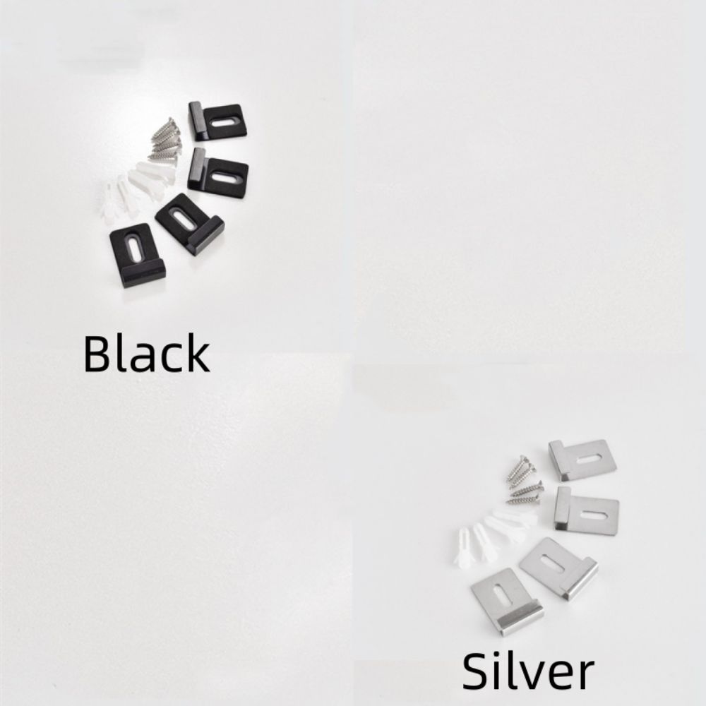 4/8 Pcs Iron Mirror Clip Square Display Wall Hanger  Wall Mounting Frameless Mirror