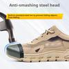 summer mesh safety shoes with steel toe caps work shoes with protection lightweight work boots breathable work sneakers for men