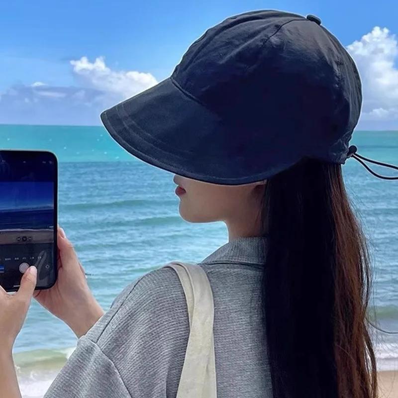 Fashion Foldable Outdoor Sun Bucket Hat for Women Girl Hats Wide Brim Bucket Summer Cover 50+ UPF Adjustable Sun Protection Caps