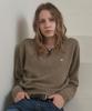 HAINT Seren V-Neck Angora Knit_Mocha Brown