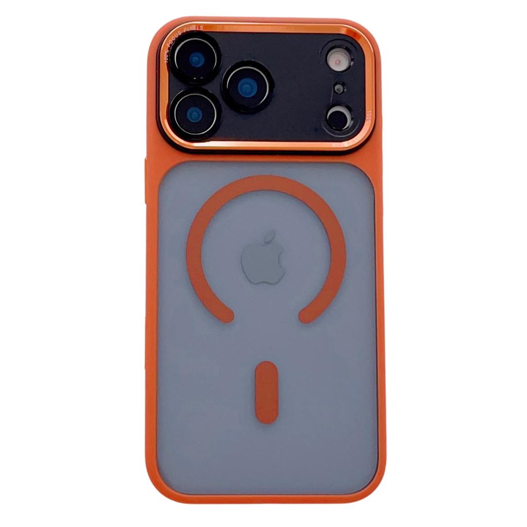 For iPhone 17 Pro Max Hybrid Case Compatible with MagSafe TPU + Acrylic Phone Shell Built-In AI Photo Button