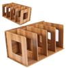 Wooden DIY Desktop Bookshelf Rack Books DVD Storage Magazine Holder for Students Kids Adult #02