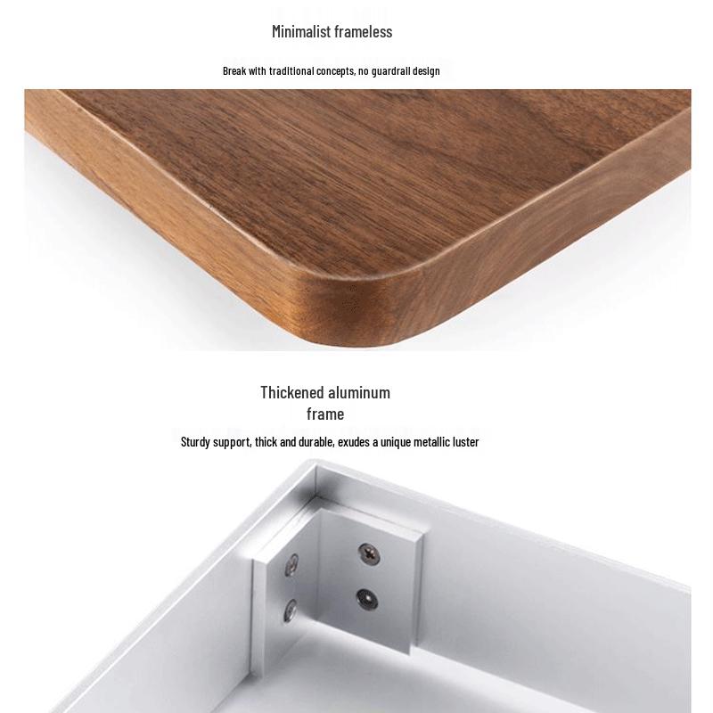 Mingzhan Black Walnut Solid Wood Tea Tray