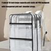 Industrial Grade 18Inch Anti Statics PVC Tool Backpack Heavy Duty Clear Mesh Compartments For Electronics Technicians