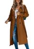 In Stock! European & American Women's Autumn Winter Trench Coat 2023