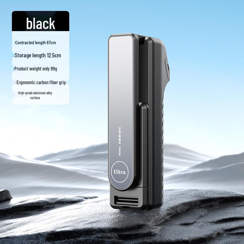 Mini Bluetooth Selfie Stick: 360° Rotation, Anti-Shake, Telescopic, Handheld, Pocket-Friendly for i8/i10 Devices.