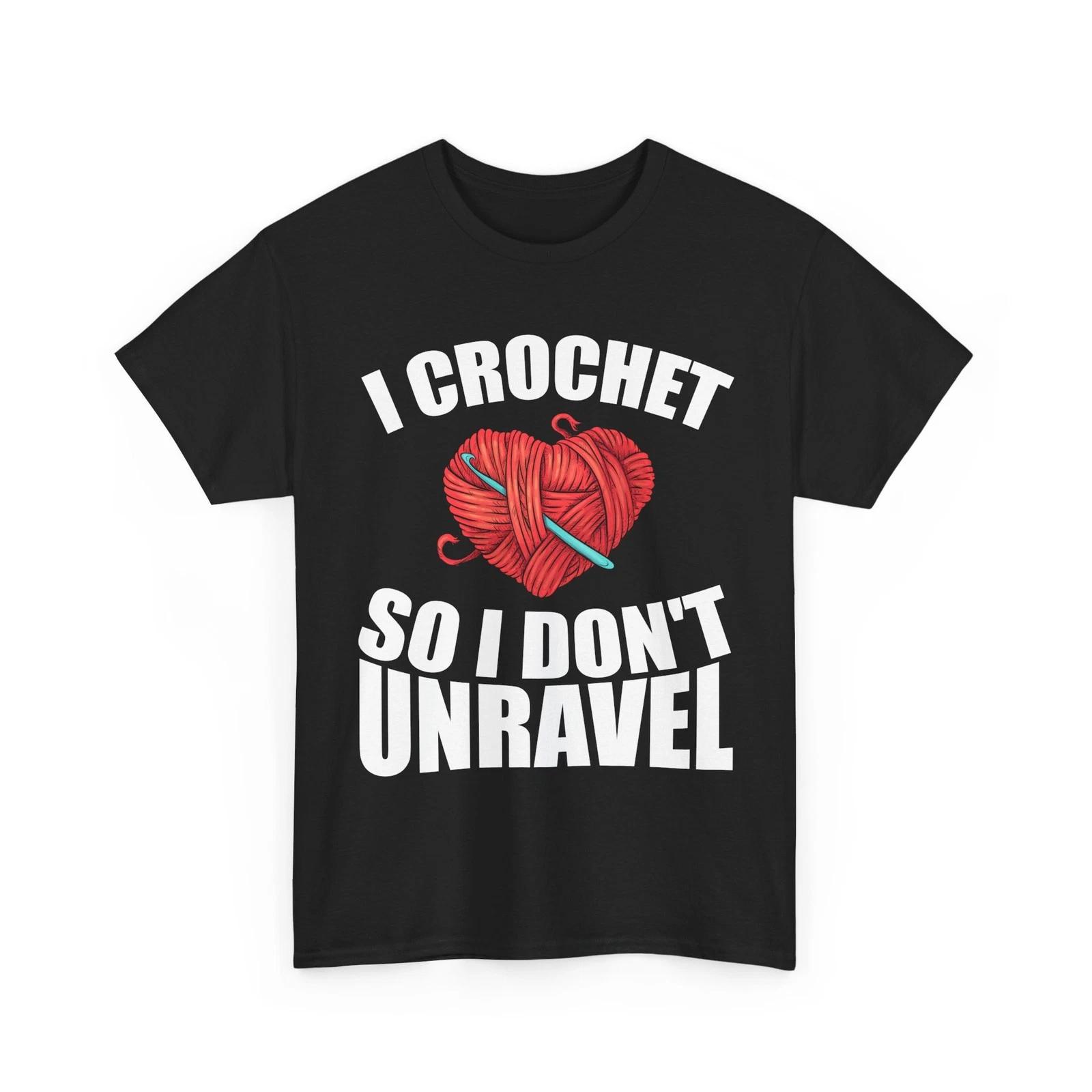Knitting CrocheT shirt, Crocheting Knitting Lovers I Crochet Women Grandma Shirt L