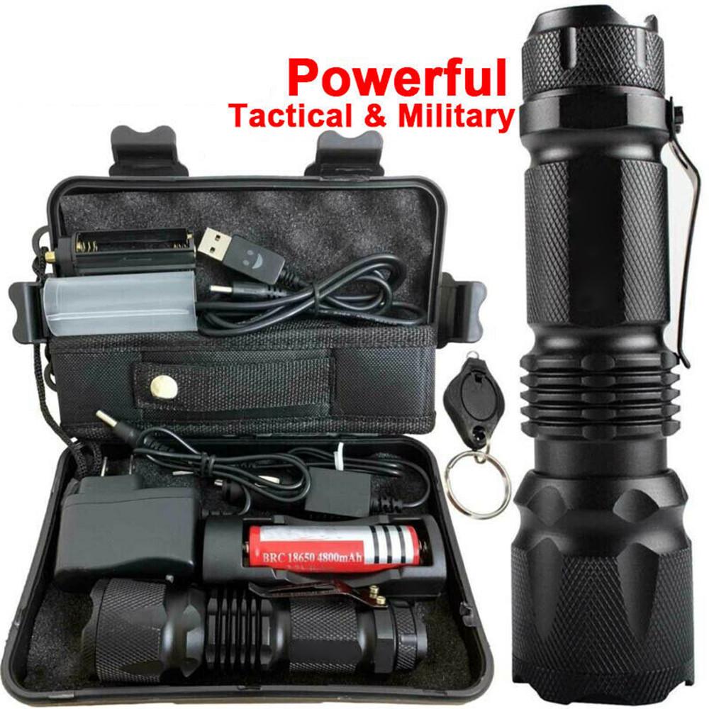 Buy T6 Powerful Ultrafire 90000LM Zoom Tactical LED Flashlight Torch