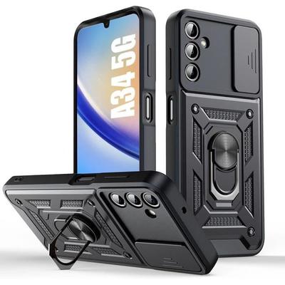 Protective Case - Samsung - Galaxy A34 5G - Rigid - Shockproof - Sliding Camera
