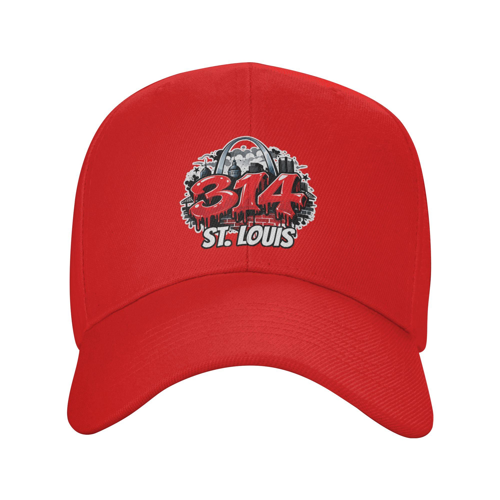 St Louis Arch Skyline Baseball Cap Women Unisex Design Trucker Hat Summer Trendy Tennis Skate Dropshipping Snapback Cap One Size