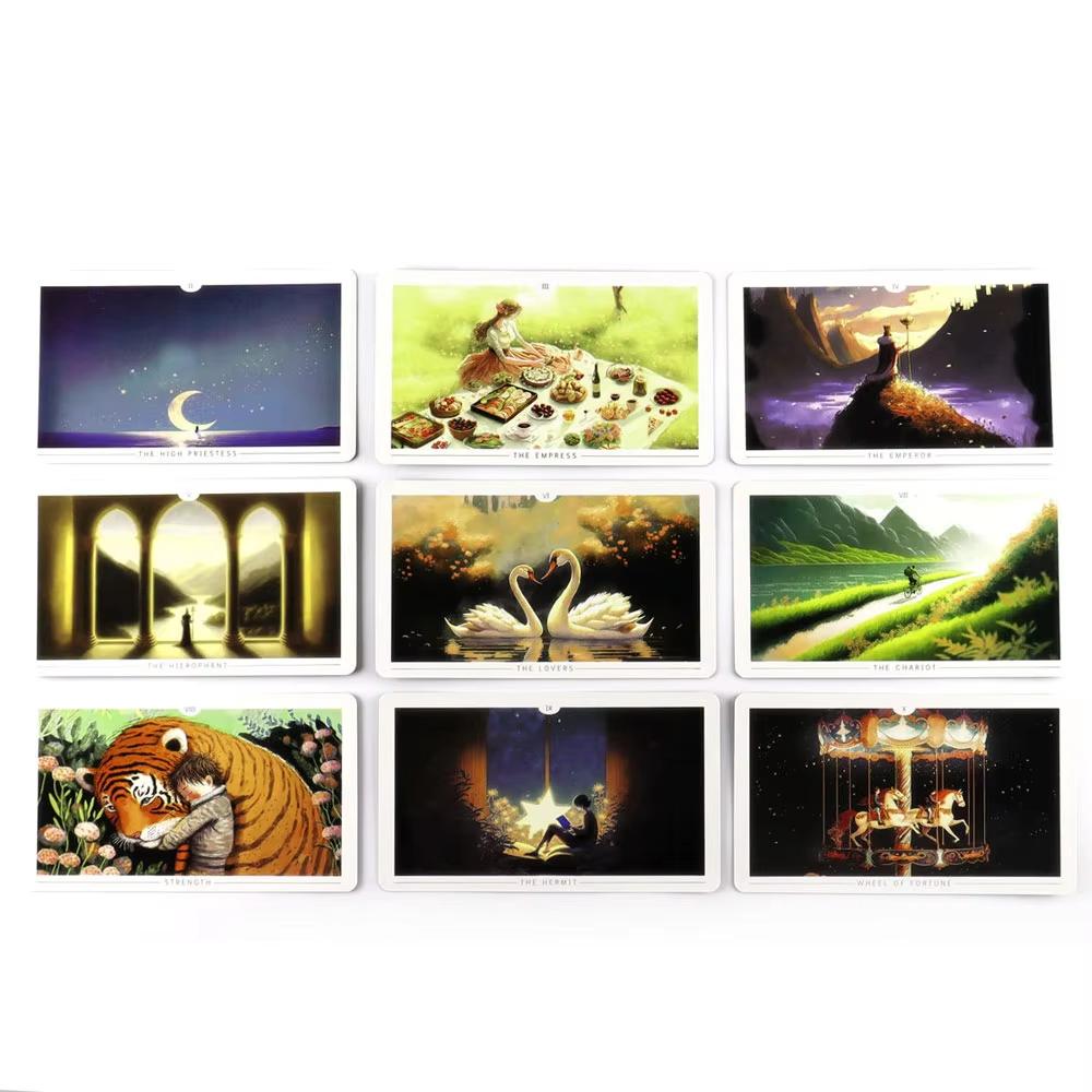 Hot Selling Heartscape Tarot Leisure Entertainment Card Family Gathering Divination Deck Tarot Board Playing Card Game
