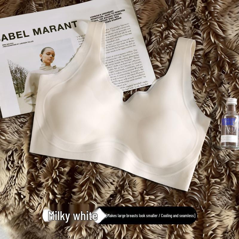 

Summer Ice Silk Cool-Lift Invisible Cat Paw Bra: Wire-Free, Large Bust, Small Appearance, Skin Tone XL