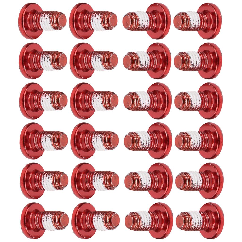 24pz ZTTO Viti per Freni a Disco da Bicicletta T25 Bulloni Colorati M5x10mm0.4in Acciaio Resistenza all'UsuraRosso