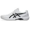 ASICS COURT HUNTER FF 1071A111 Indoor Sports Size 101 Size 2E Men's Shoes, (White/Black), 25.5 cm,