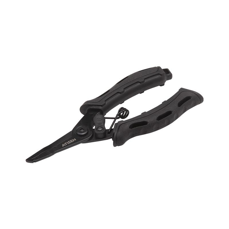 Fishing Pliers Stainless steel Fish Line Scissors Multifunctional Outdoor Portable Lure Pliers чёрный
