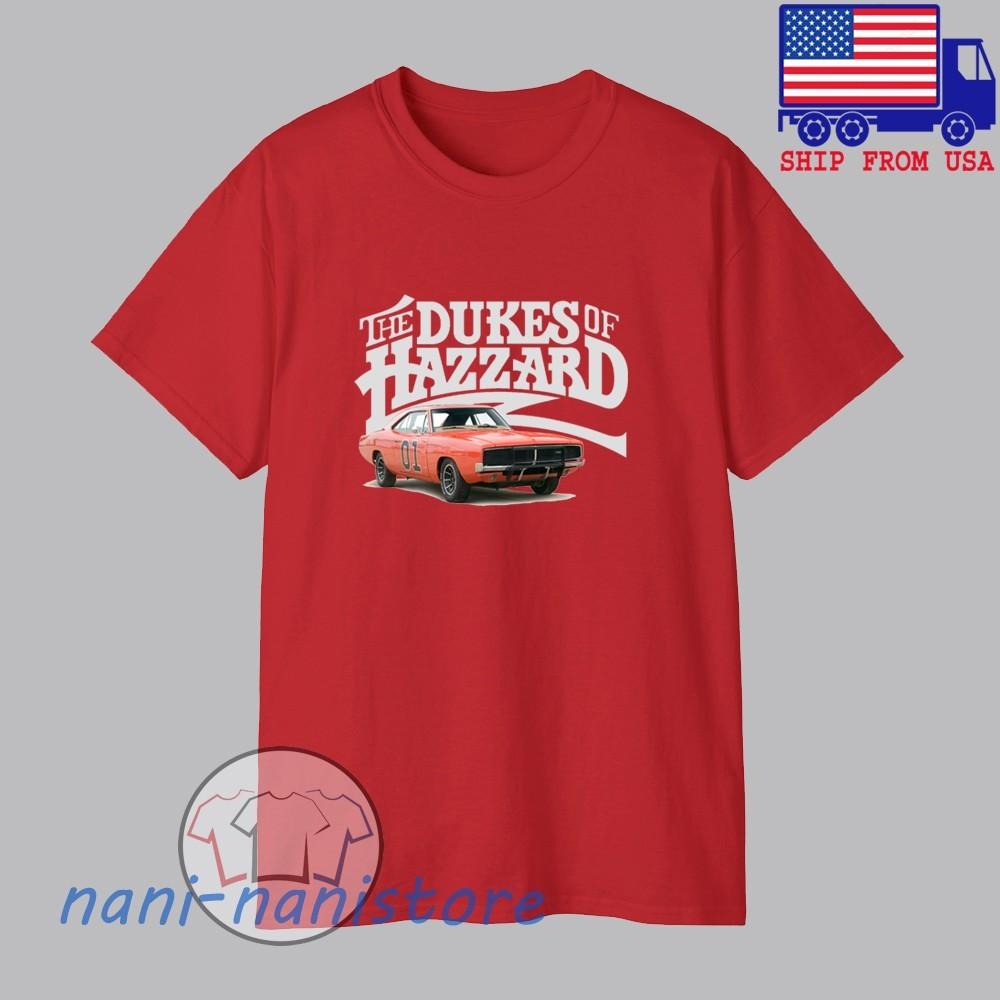 The Dukes Of Hazzard Genereal Lee Retro TV Show Men#039;s Red Size S5XL Unisex T-Shirt XXXXL