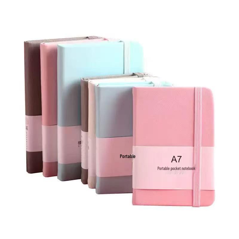 A7 Portable Laptop Notebook - Cute English Planner, Pocket-Size for Students, Japanese/Korean Style A6 Notepad